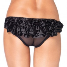 Leg Avenue Sheer Panty With Ruffle
