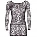 Leg Avenue Web Net Long Sleeve Mini Dress UK 8 to 14