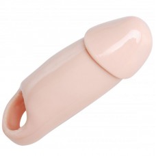 Really Ample Wide Penis Enhancer Sheath Flesh