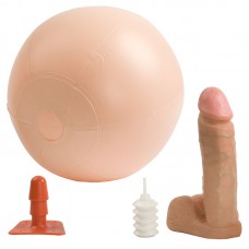 VacULock EZ Rider Ball With Realistic 8 Inch Dildo VacULock EZ Rider Ball With Realistic 8 Inch Dildo