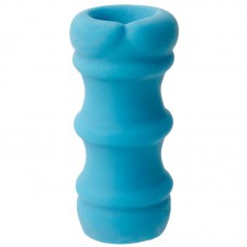 Mood Pleaser Thin Masturbator Blue 4.6 Inches