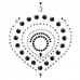 Bijoux Indscrets Flamboyant Body Jewelery Black And Silver Bijoux Indscrets Flamboyant Body Jewelery Black And Silver