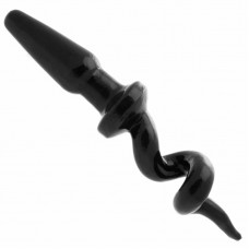 Pig Tail Black Butt Plug