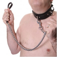 House Of Eros Large Mens Collar And Heavy Chain Lead