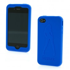 Hustler Silicone iPhone 4 And 4s Blue Sexy Girl Case
