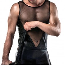 Passion Wet Look Shorts And Vest Passion Wet Look Shorts And Vest