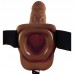 Fetish Fantasy Series 9 Inch Vibrating Hollow Strap On Brown Fetish Fantasy Series 9 Inch Vibrating Hollow Strap On Brown