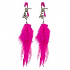 Fetish Fantasy Series Cerise Fancy Feather Clamps