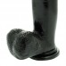 Basix 12 Inch Dong With Suction Cup Black Basix 12 Inch Dong With Suction Cup Black