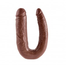King Cock Large Double Trouble Brown Dildo