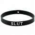 Black Silicone Slut Collar Black Silicone Slut Collar