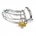 Rouge Stainless Steel Chasity Cock Cage With Padlock Rouge Stainless Steel Chasity Cock Cage With Padlock