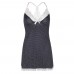 Leg Avenue Polka Dot Brushed Babydoll Nightie with Lace Trim