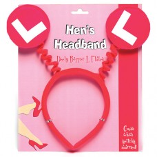 Hens L Plates Headband