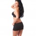 Black Mini Skirt And Crop Top UK Size 8 to 12 Black Mini Skirt And Crop Top UK Size 8 to 12